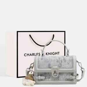 CHARLES&KNIGHT生日禮物手提包女通勤時尚單肩小方包