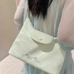 TOUTOU薄荷曼波托特包綠色腋下包通勤百搭寬肩帶斜挎包女