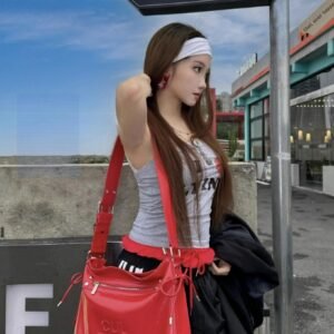 Cultivator原創小眾油蠟皮百搭通勤寬肩帶單肩斜挎托特包