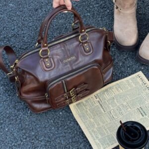 Cultivator原創小眾復古油蠟皮一包三背手提斜挎雙肩托特包