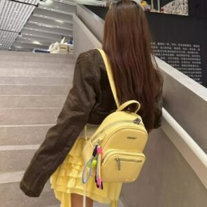 Cultivator原創小眾簡約休閒百搭多巴胺毛氈迷你雙肩包背包