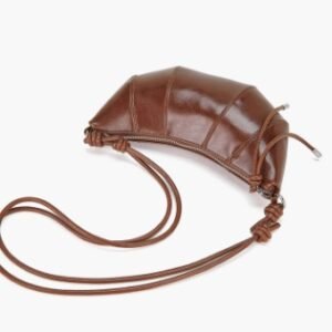 波斯丹頓油蠟牛皮單肩包百搭斜跨包軟皮牛角包小包包