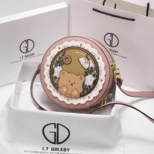 it Gdledy小眾女生可愛包包女新款百搭小圓包斜挎包生日禮物
