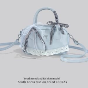 CEEKAY正品小众蝴蝶结保龄球枕头包高级感轻奢包包女波士顿斜挎包