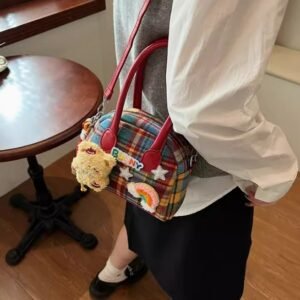 日本バッグ可愛 Kitty 包包女款小方包腋下包高級感單肩斜挎包秋冬