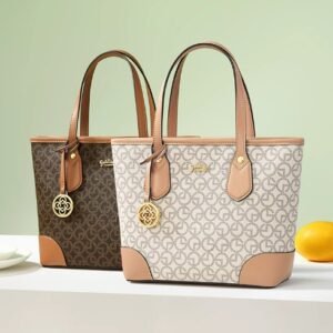 利來時尚復古印花手提包包女新款PVC百搭通勤斜挎單肩小包