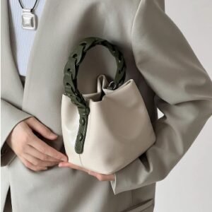 沿海假日编织水桶包手提包单肩斜挎包