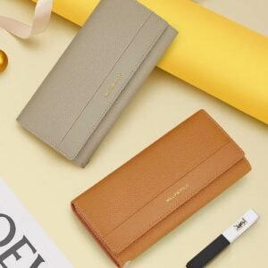 英皇保羅真皮女士錢包女款2025新款長款錢夾大容量現金高級感卡包