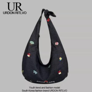 UR 日系學院風包女大容量大學生上課包休閑文藝風上班通勤托特包潮